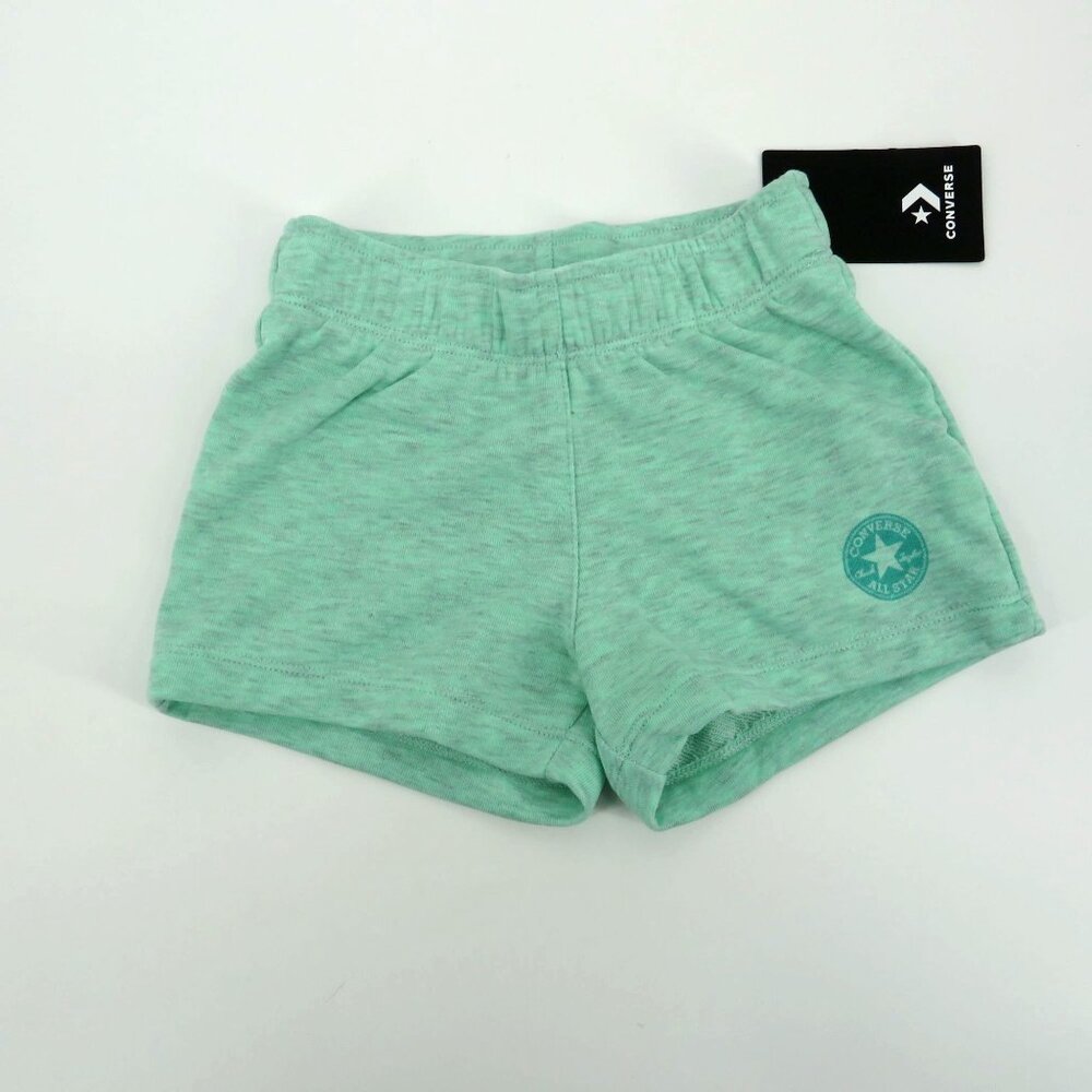 Converse Girls Ocean Mint Heather Shorts Size 6 NWT